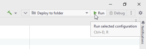 JetBrains Rider. JetBrains Rider: Run/Debug Configuration: Publish to Folder. Run