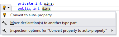 JetBrains Rider: Converting to auto-property