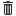 Themed icon trash screen gray