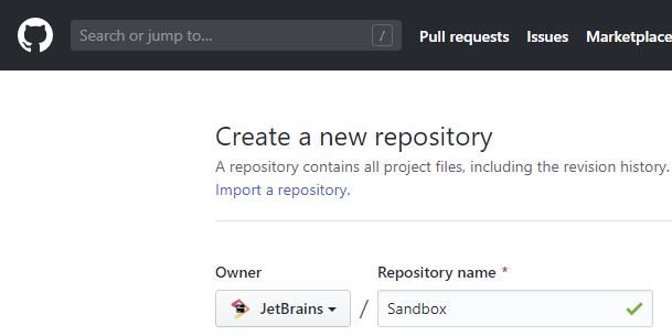 Creating a new repository on GitHub