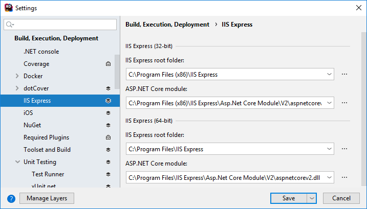 Run and debug  Core apps in IIS Express | JetBrains Rider  Documentation