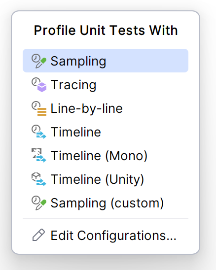 Profiling configurations