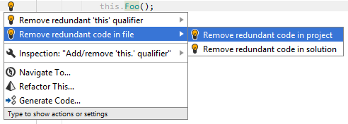 Remove redundant code quick-fix