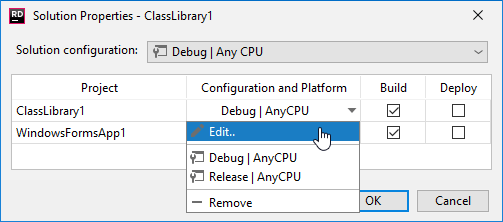 JetBrains Rider: Adding project build configuration