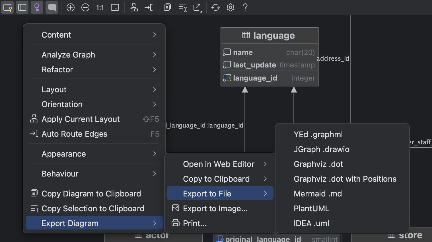 Database Diagrams | JetBrains Rider Documentation