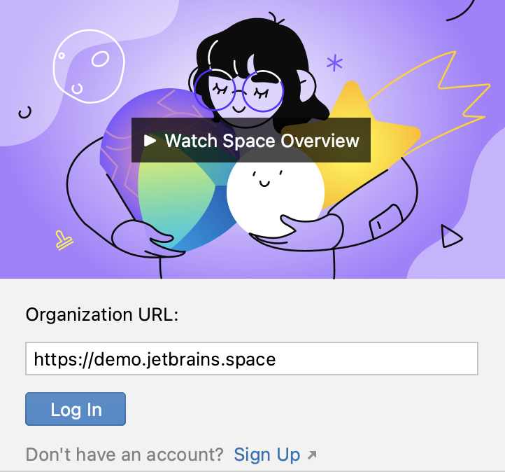 Log in to Space