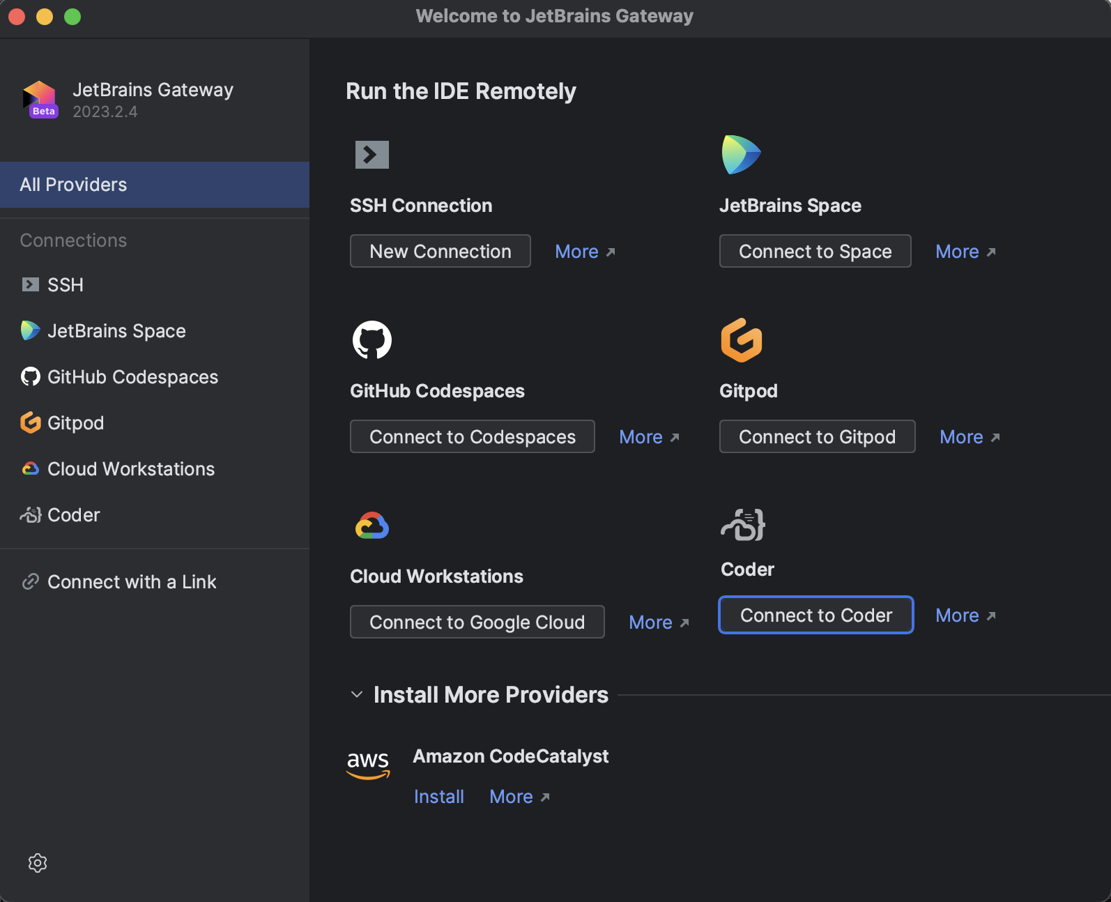 Connect And Work With JetBrains Gateway | JetBrains Rider Documentation