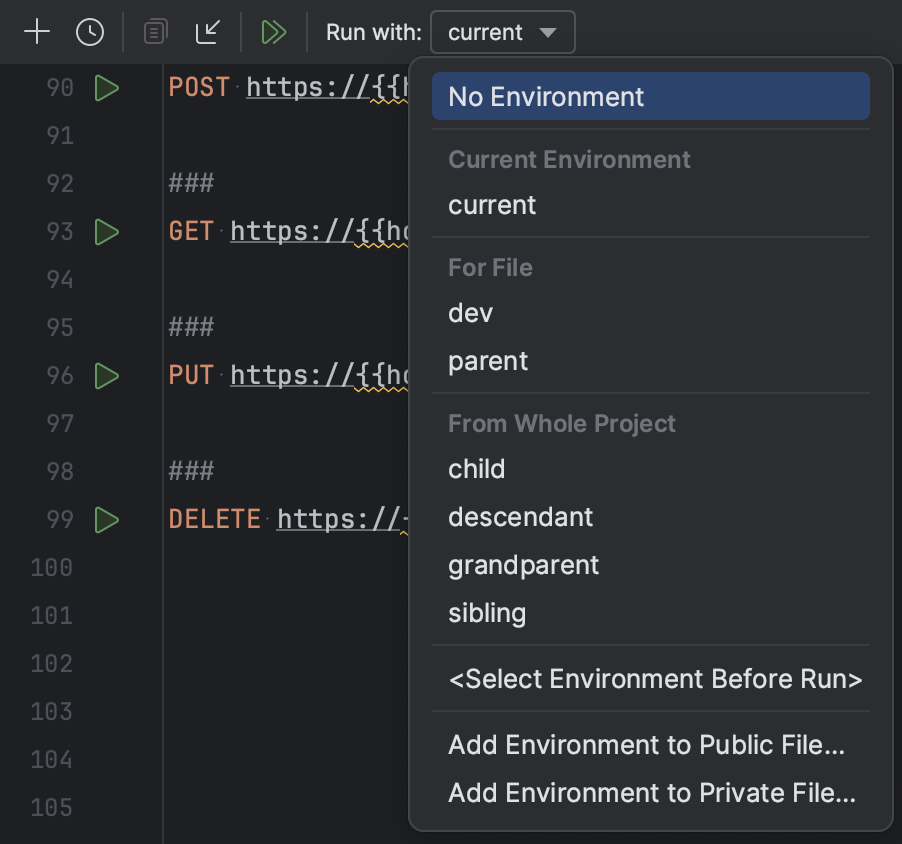 Exploring The HTTP Request Syntax | JetBrains Rider Documentation