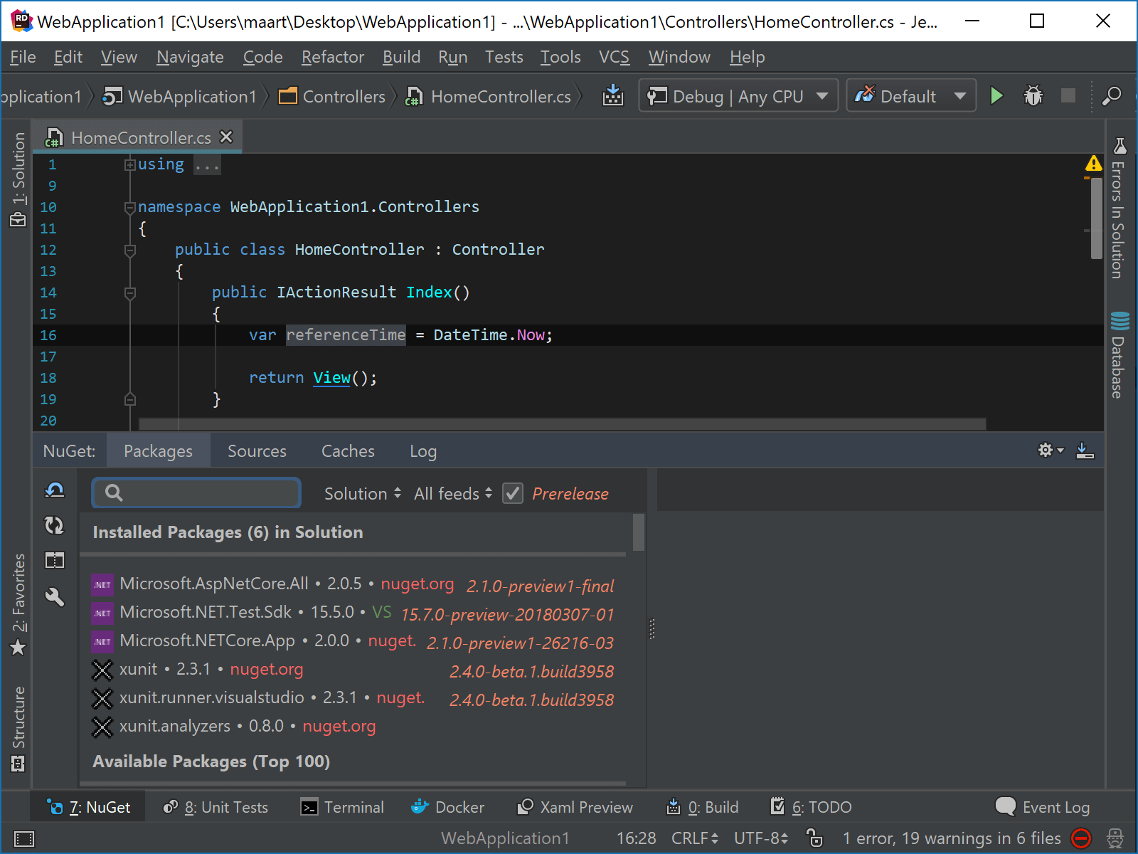 JetBrains Rider: installing and using Roslyn analyzer