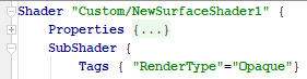 JetBrains Rider: Unity shader folding