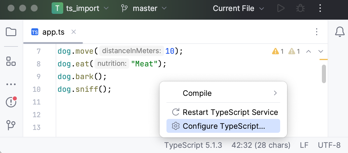 TypeScript widget