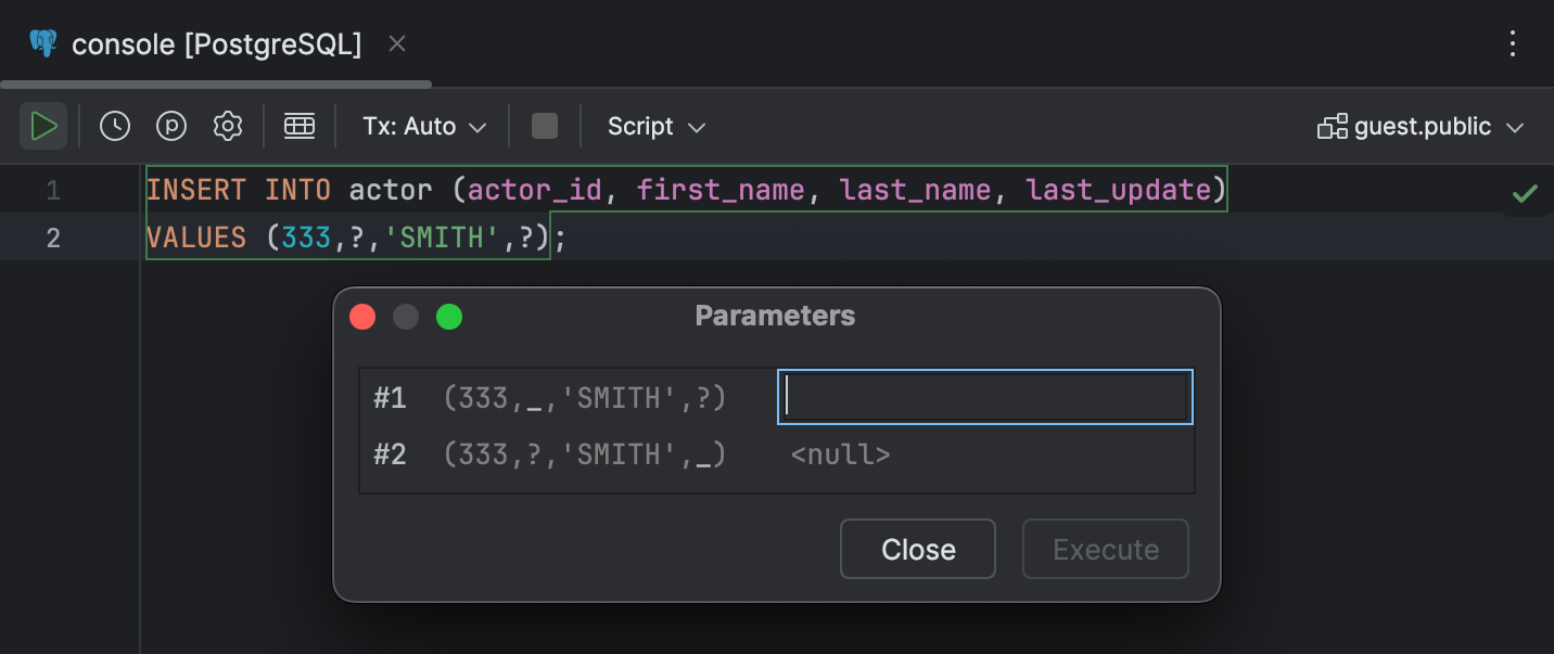 Run queries | JetBrains Rider Documentation