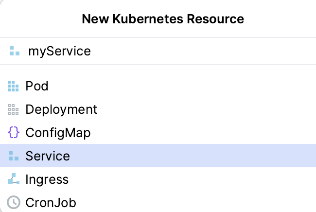 New Kubernetes Resource Window