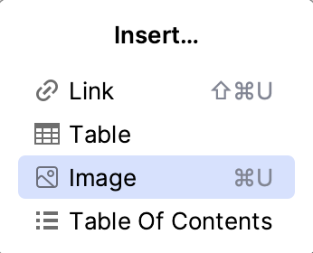 Insert an image in a Markdown file