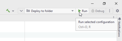 JetBrains Rider. JetBrains Rider: Run/Debug Configuration: Publish to Folder. Run