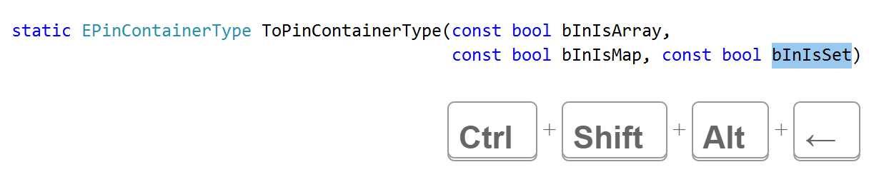 JetBrains Rider C++: Rearrange parameters