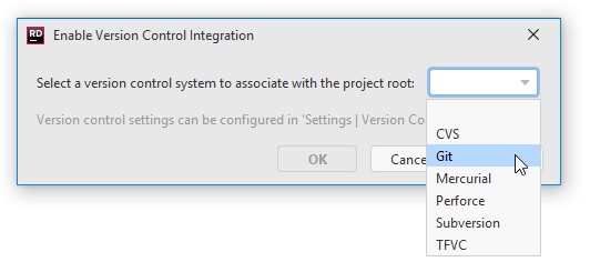 JetBrains Rider: Enabling Git integration