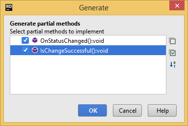 Generating partial members