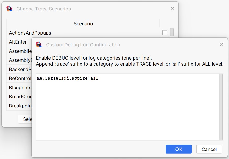 Plugin diagnostics scenario