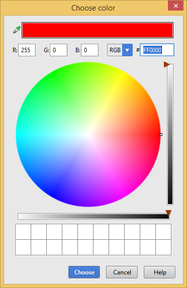 Changing color definition in C# with a visual editor