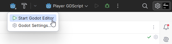 JetBrains Rider: Start Godot editor