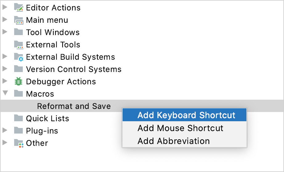 Add Keyboard Shortcut