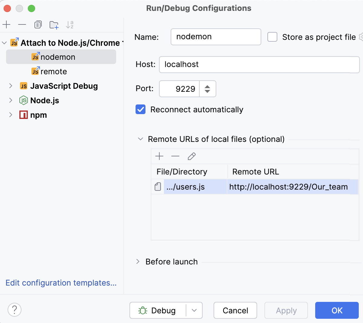 Specify Remote URLs of local files