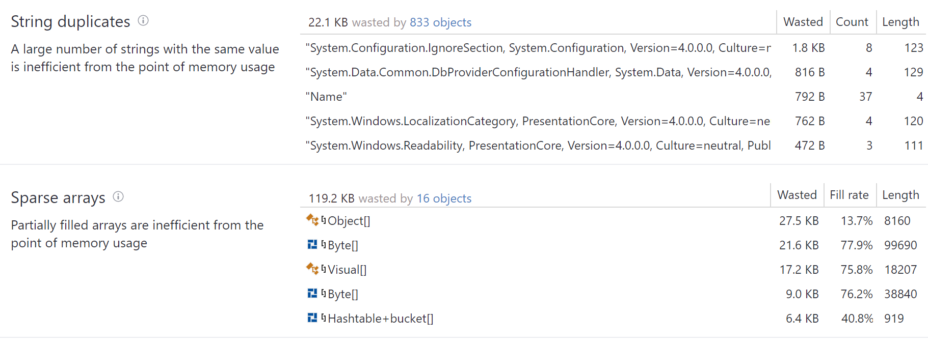 Automatic memory inspections