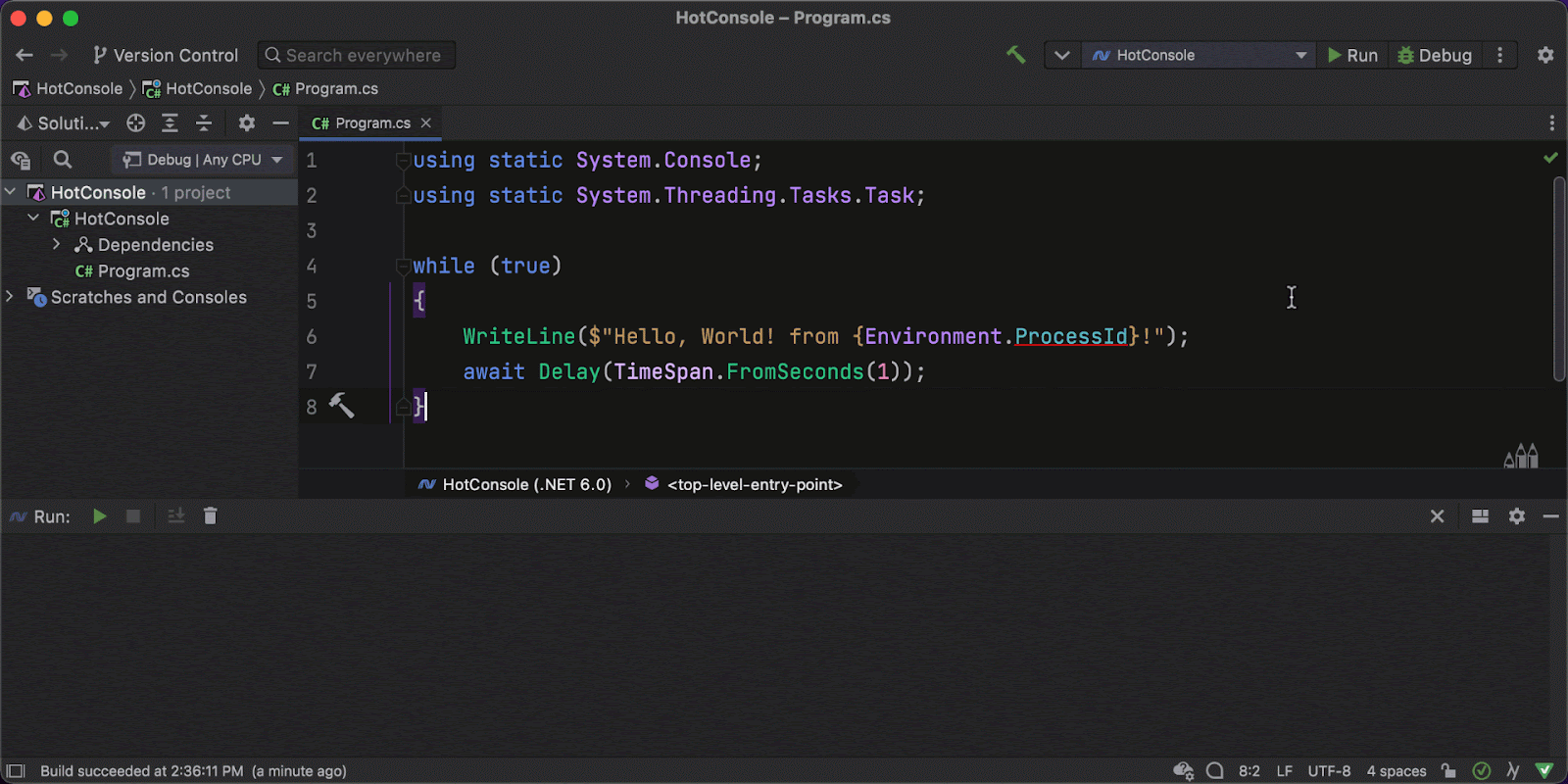 modify code while debugging with hot reload - visual... Edit running code with Hot Reload | JetBrains Rider Documentation