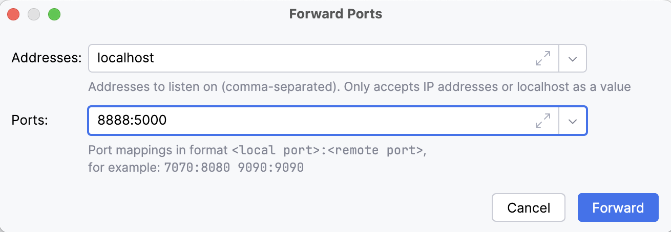 Forward Ports