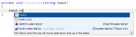 Applying postfix template for null-check