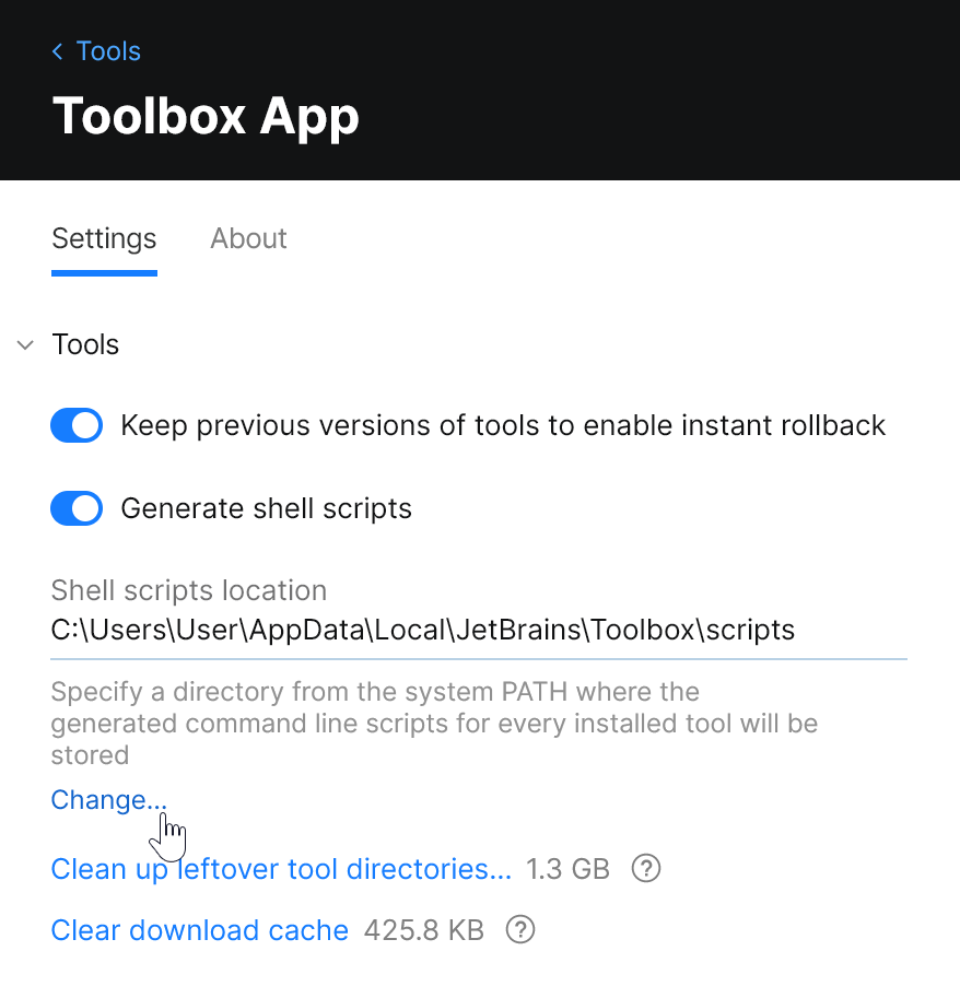 Changing location of shell scripts