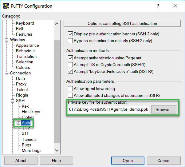 Create the SSH tunnel with PuTTY (Windows) Create the SSH tunnel with PuTTY (Windows)