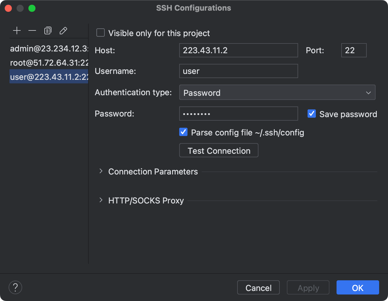 Configure SSH and SSL | JetBrains Rider Documentation