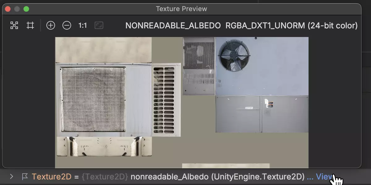 JetBrains Rider: Unity texture preview JetBrains Rider: Unity texture preview