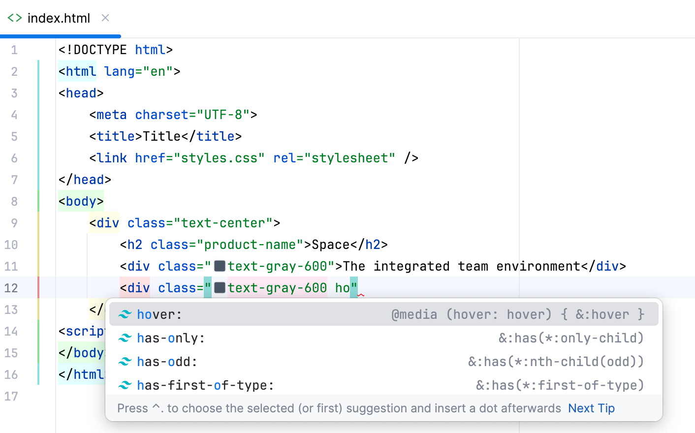 Completion suggestions for pseudo-class variants Completion suggestions for pseudo-class variants