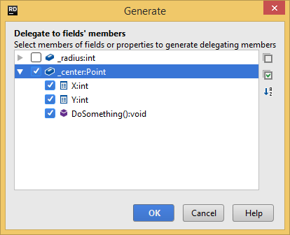 Generating delegating members with JetBrains&nbsp;Rider