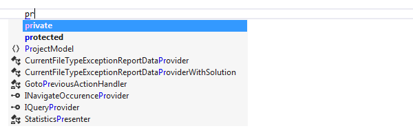 JetBrains Rider:在代码补全中建议 C# 关键字 JetBrains Rider:在代码补全中建议 C# 关键字