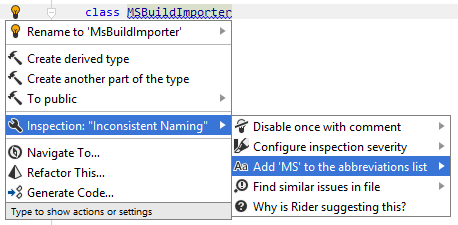 将缩写添加到忽略列表中