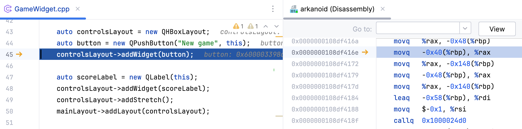 按需反汇编示例