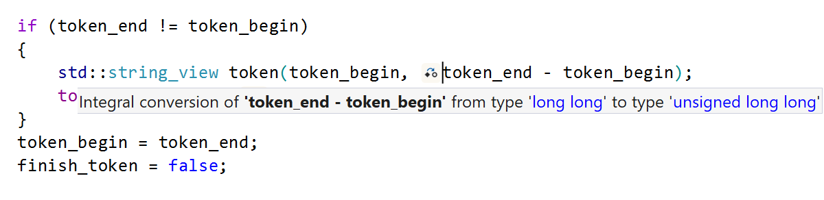 标准转换的类型转换提示