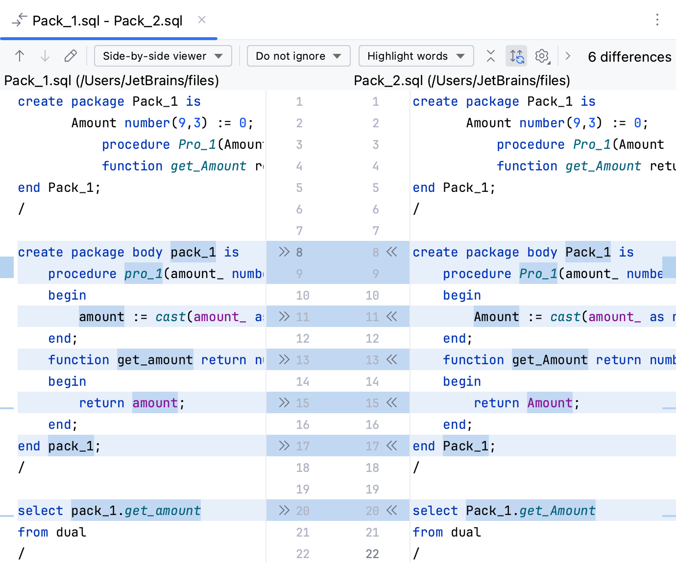 Enable the declaration case for a file Enable the declaration case for a file