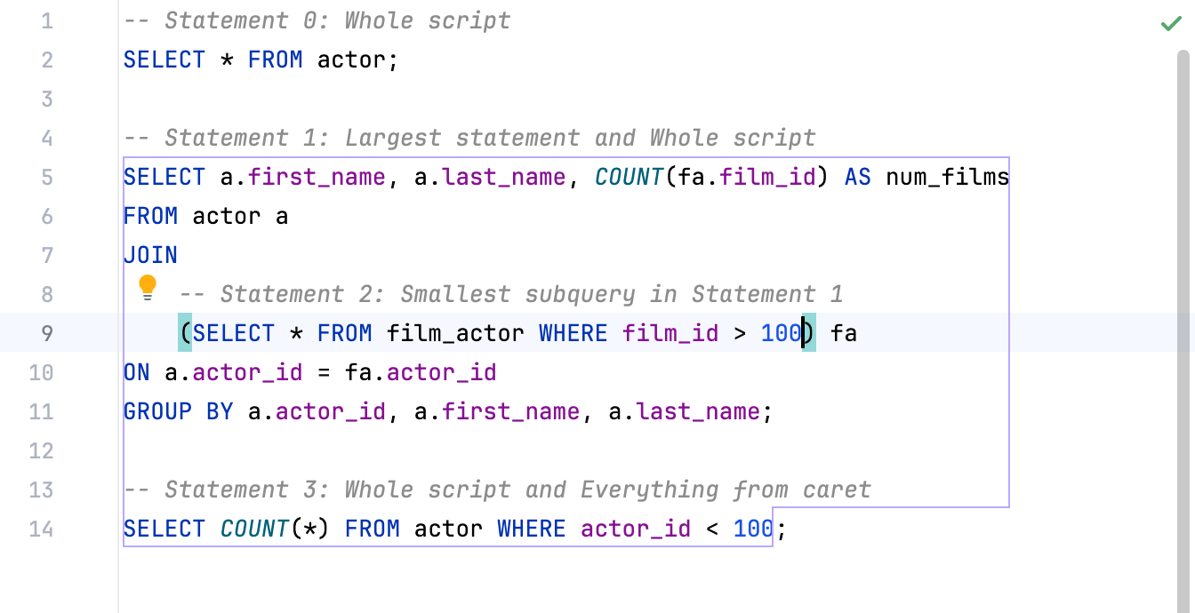 执行文本光标下方的所有内容 执行文本光标下方的所有内容