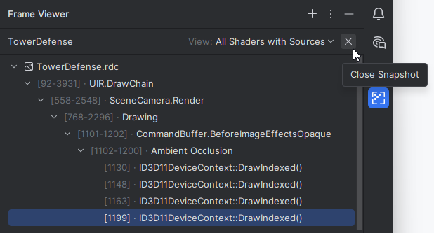 JetBrains Rider：关闭 RenderDoc 快照