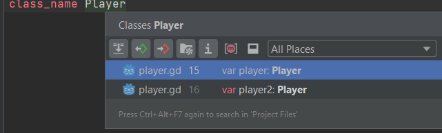 JetBrains Rider：GDScript 中的查找用法