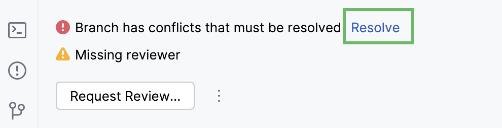 解决合并冲突的选项 解决合并冲突的选项