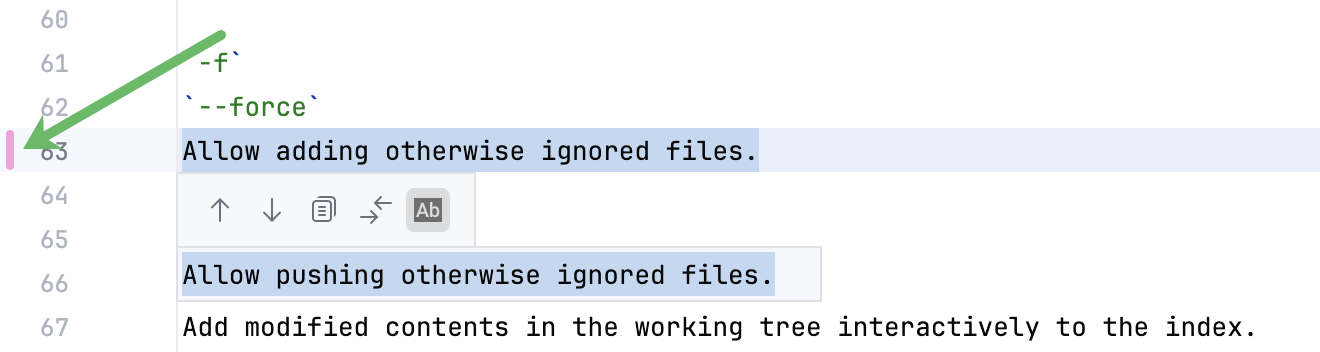 审查模式 - 查看差异 审查模式 - 查看差异