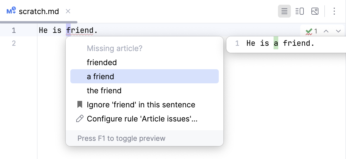 修复错误的意图操作