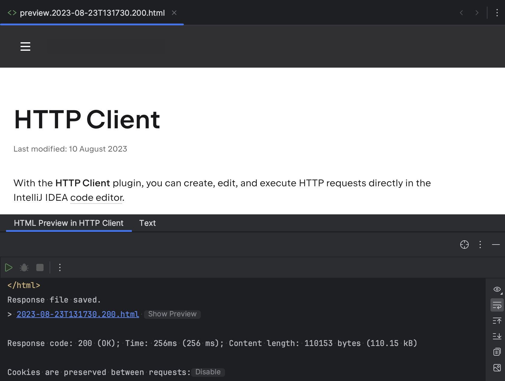 Http Viewer HTTP Client | JetBrains Rider Documentation