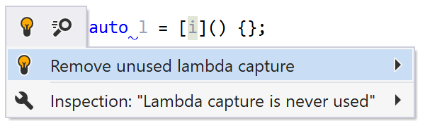 移除未使用的 lambda 捕获